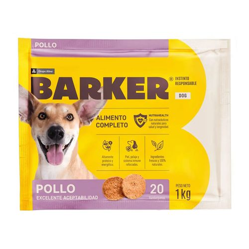 Barker Pollo 1 kg (20 Hamburguesas)