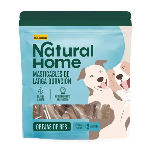 Natural Home Snack Para Perro Orejas De Res X2 Unidades