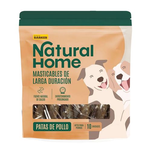 Natural Home Snack Para Perro Patas De Pollo X10 Unidades