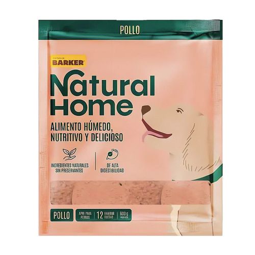 Natural Home Pollo 600 gr (12 Hamburguesas)