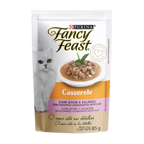 Fancy Feast Pouch Gato Casserole Atún y Salmón 85 gr