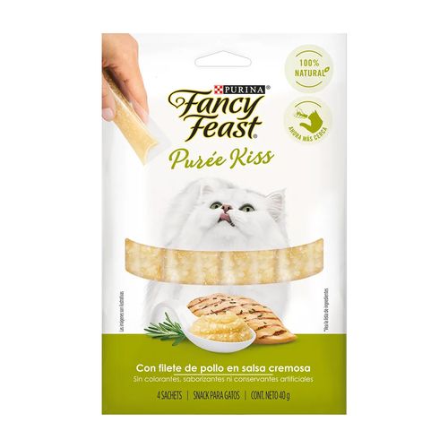 Fancy Feast Purée Kiss Filete De Pollo X4 Tubos 40 gr