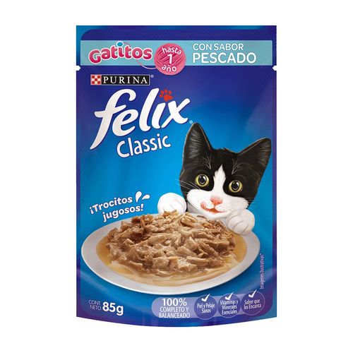 Felix Classic Kitten Con Pescado 85 gr