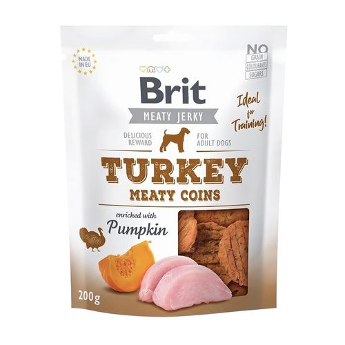 Brit Meaty Jerky Turkey Meaty Coins 200 gr