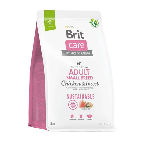 Brit Care Dog Sustainable Adult Small Breed Chicken & Insect 3 kg