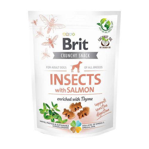 Brit Crunchy Snack Insect & Salmon 200 gr