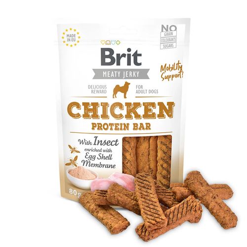 Brit Meaty Jerky Snack Chicken Insect 80 gr