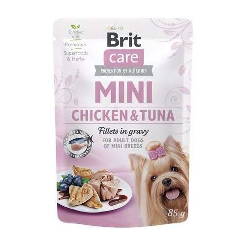 Brit Care Mini Chicken & Tuna Fillets In Gravy 85 gr