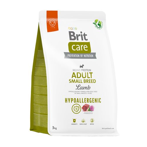 Brit Care Dog Hypoallergenic Adult Small Breed Lamb 3 kg