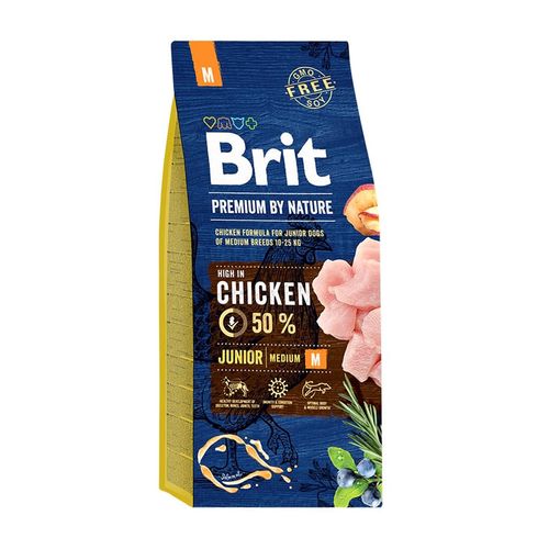 Brit Premium By Nature Junior Medium Chicken 15 kg