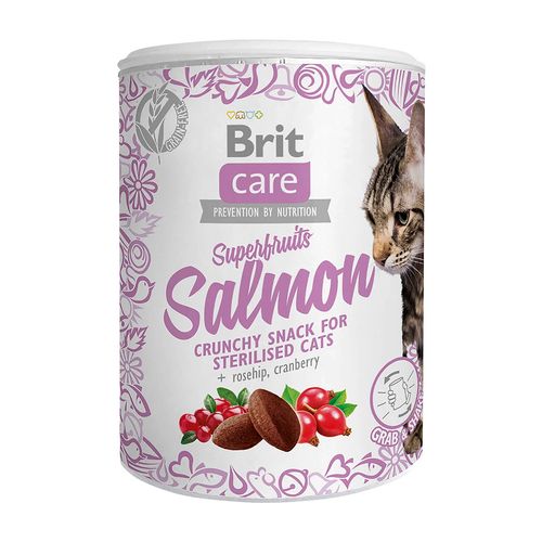 Brit Care Cat Snack Superfruits Salmon 100 gr