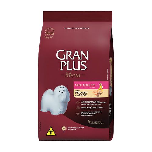 Gran Plus Adulto Raza Mini y Pequeña Pollo y Arroz 15 kg