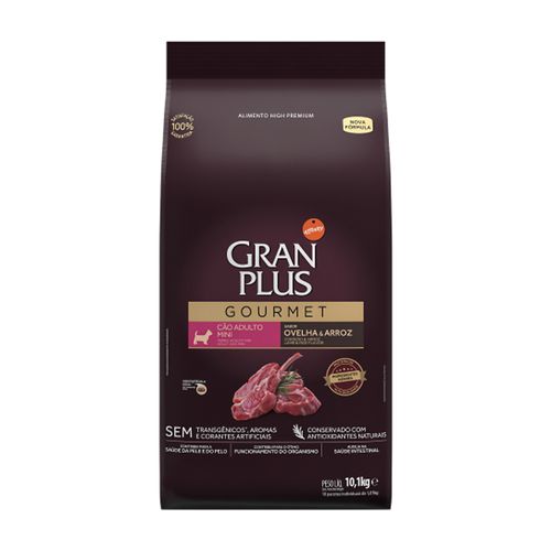 Gran Plus Gourmet Adulto Raza Mini y Pequeña Cordero y Arroz 10 kg