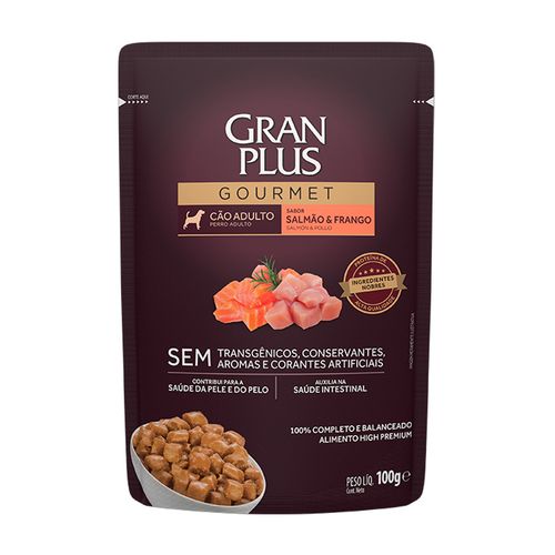 Gran Plus Gourmet Adulto Sabor Salmón y Pollo 100 gr