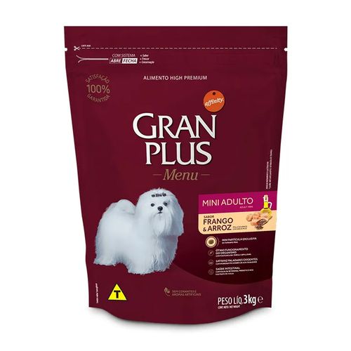 Gran Plus Adulto Raza Mini y Pequeña Pollo y Arroz 3 kg