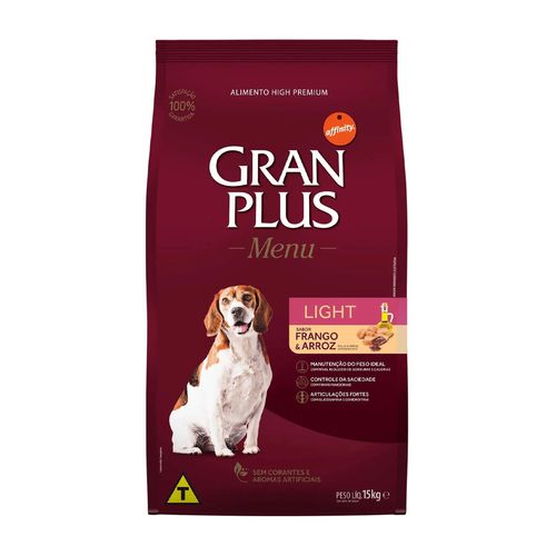 Gran Plus Adulto Light Raza Mediana y Grande Pollo y Arroz 15 kg