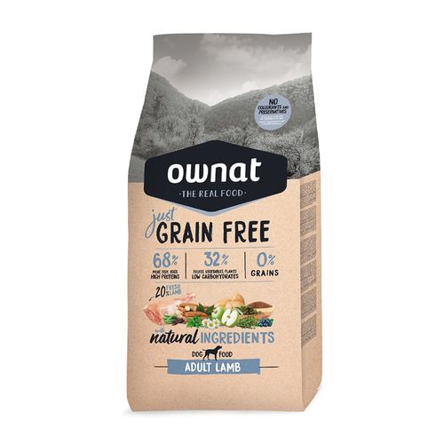 Ownat Just Grain Free Perro Adulto Cordero 3 kg