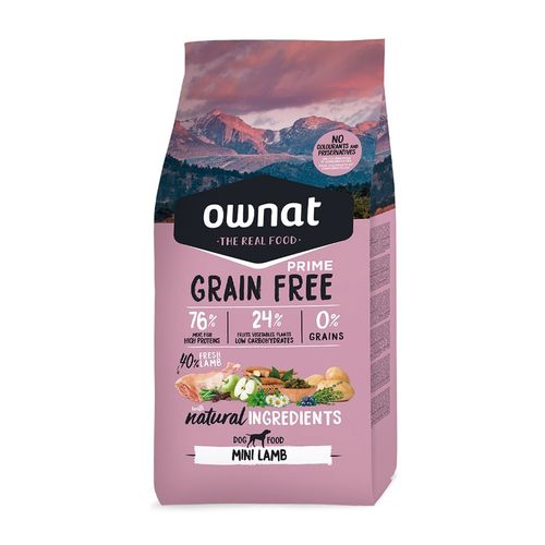 Ownat Prime Grain Free Mini Adulto Cordero 3 kg