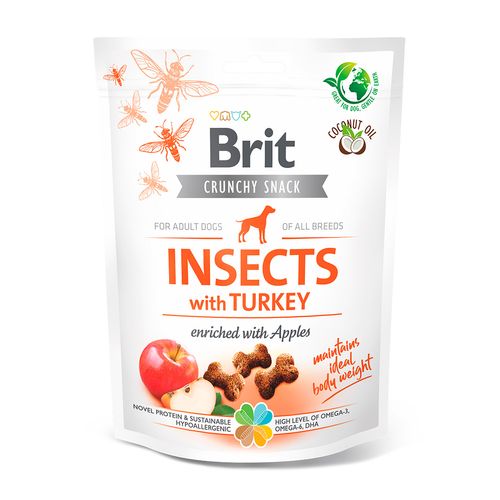 Brit Crunchy Snack Insecto & Turkey 200 gr