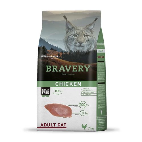 Bravery Gato Adulto Pollo 7 kg