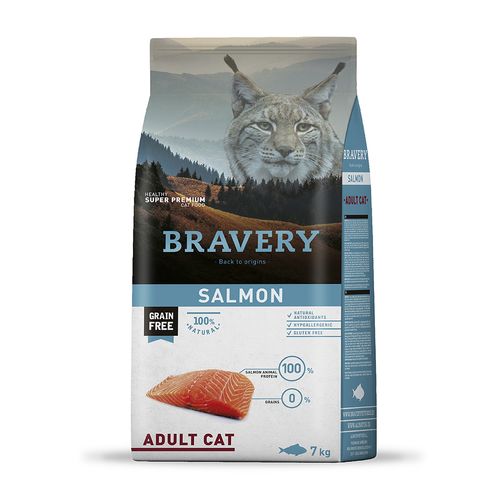 Bravery Gato Adulto Salmón 7 kg