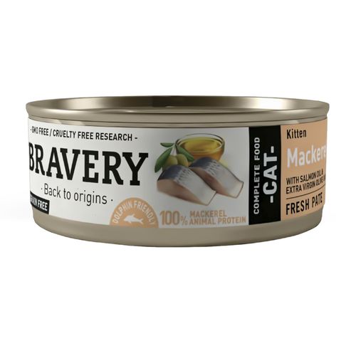 Bravery Mackerel Gato Kitten Wet Food 70 gr