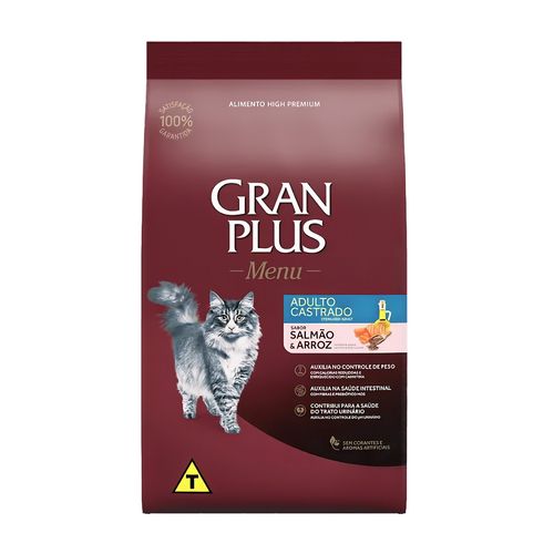 Gran Plus Gato Castrado Salmón y Arroz 10 kg