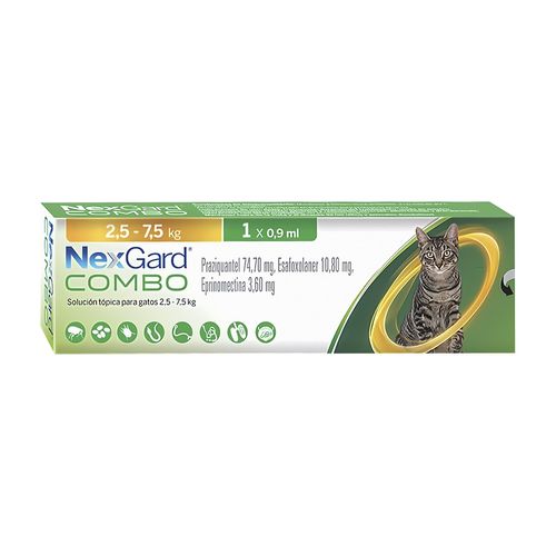 Nexgard Combo Cat (2.5 kg - 7.5 kg) 0.9 ml