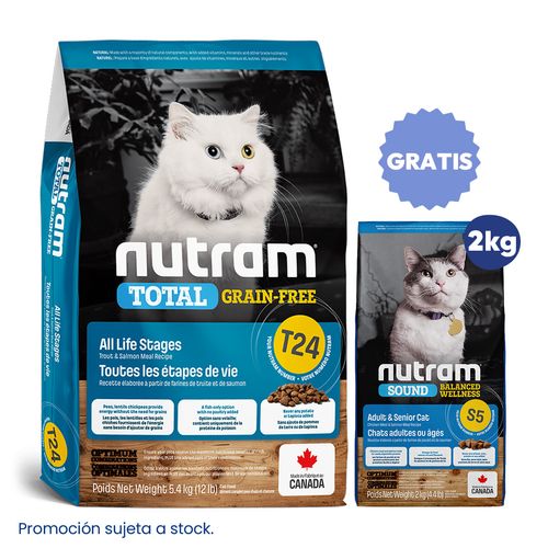 Nutram T24 All Life Stages Cat 5.4 kg