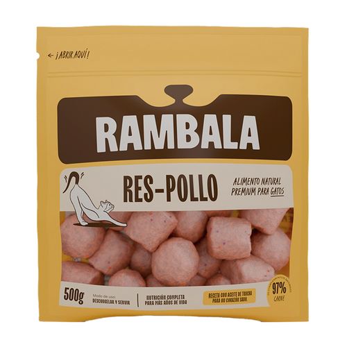 Rambala Gato Res y Pollo 500 gr