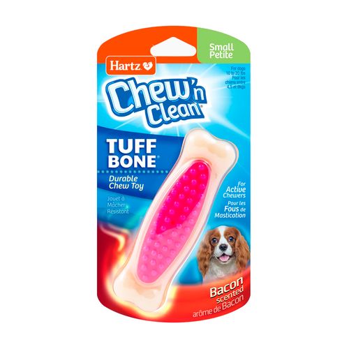 Hartz Chew'n Clean Bone Juguete Para Perro Fucsia - Small