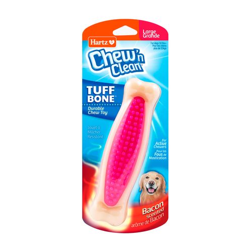 Hartz Chew'n Clean Bone Juguete Para Perro Fucsia - Large