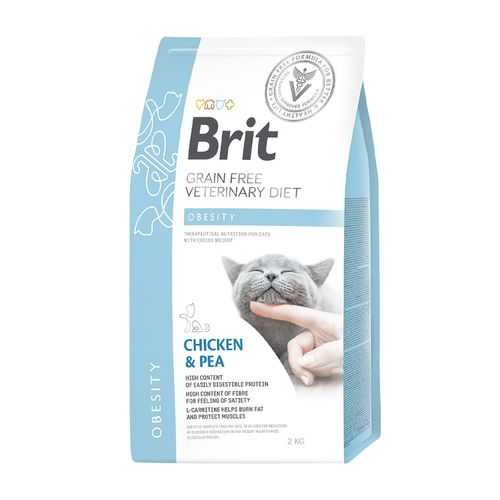 Brit Veterinary Diets Cat Grain Free Obesity 2 kg