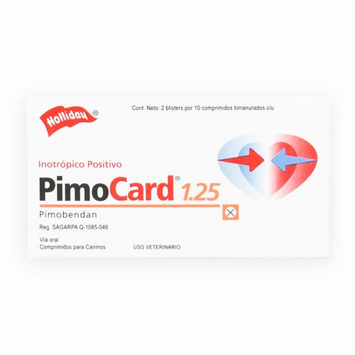 Holliday Pimocard 1.25 mg X20 Tabletas