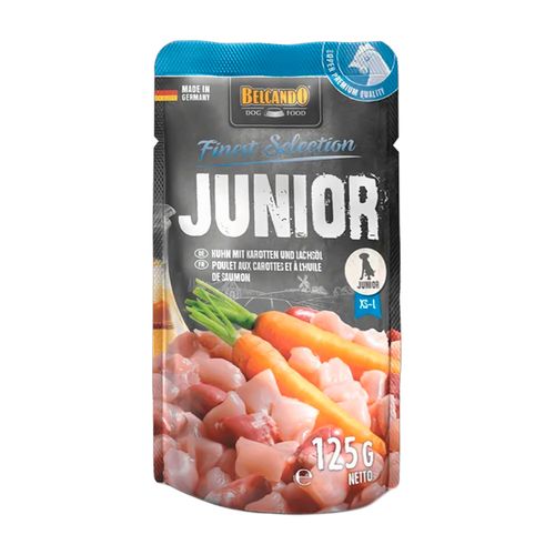 Belcando Finest Selection Junior Pollo Con Zanahorias y Aceite de Salmón 125 gr