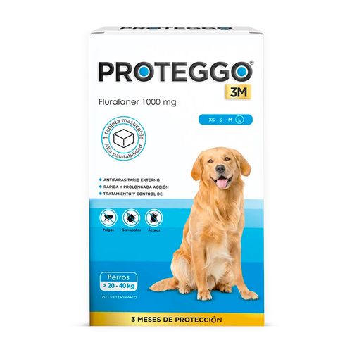 Proteggo 3M (20 kg - 40 kg) 1000 mg X1 Tableta