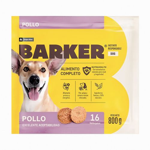 Barker Pollo 800 gr (16 Hamburguesas)