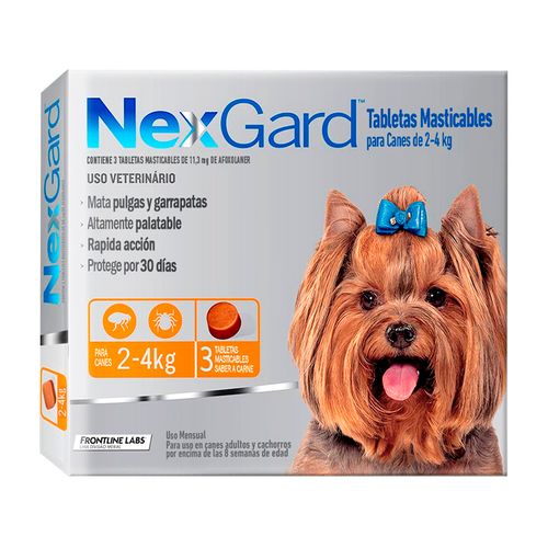 Nexgard 2 - 4 kg X3 Tabletas