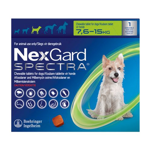 Nexgard Spectra 7.6 - 15 kg X3 Tabletas