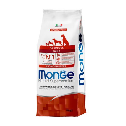 Monge Adult Cordero, Arroz y Papa 12 kg