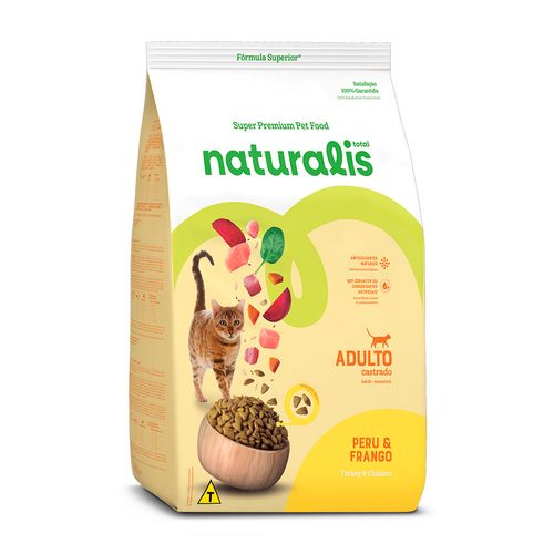 Comida Para Gato Naturalis Adulto Castrado Pollo y Pavo 1,5 kg