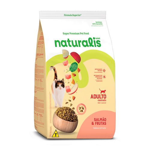 Comida Para Gato Naturalis Adulto Castrado Salmon y Frutas 1,5 kg