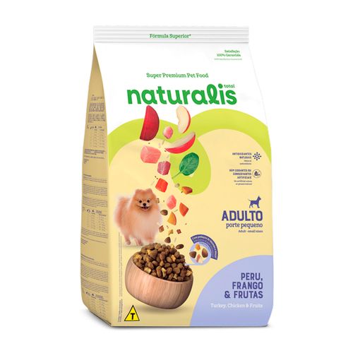 Comida Para Perro Naturalis Adulto Raza Pequeña Pollo, Pavo y Frutas 15 kg