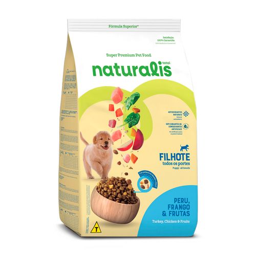 Comida Para Perro Naturalis Cachorro Pollo, Pavo y Frutas 2,5 kg