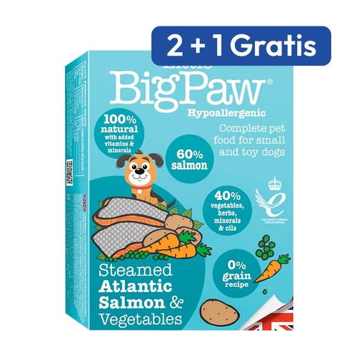 Comida Húmeda Para Perro Little Big Paw Salmón y Verduras 150 gr