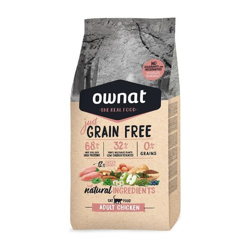 Ownat Just Grain Free Gato Adulto Pollo 1 kg