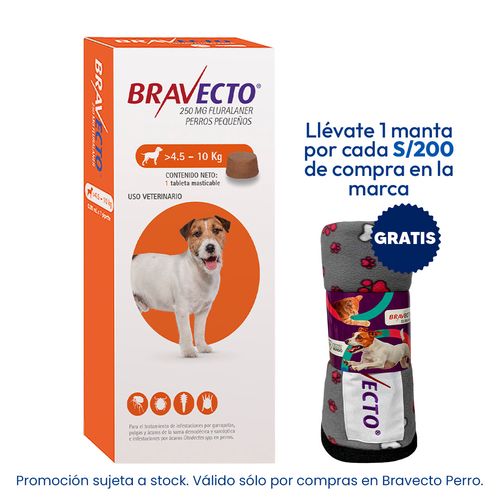 Bravecto 4.5 - 10 kg (250 mg)