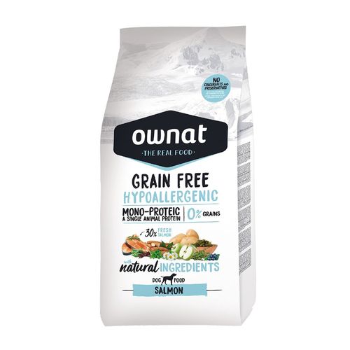 Ownat Grain Free Perro Hipoalergénico Salmón 12 kg