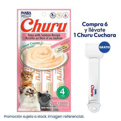 Churu Sabor Atún Con Salmón X4 Tubos 56 gr