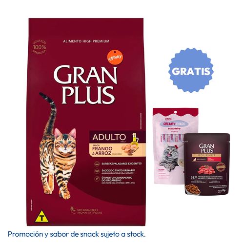 Gran Plus Gato Adulto Pollo y Arroz 10 kg